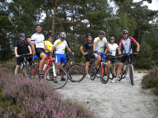 Mountainbiken op de Veluwe met vrienden